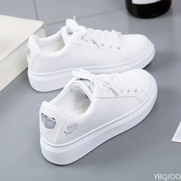 Women's Vulcanize Shoes White Shoe Women Running Spring Autumn Fashion Breathable Lace-Up Casual Sneakers Zapatos De Mujer
