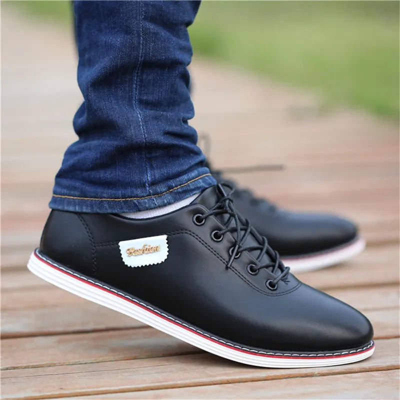 Men Shoes Business Casual Shoes for Male PU Leather Shoes 2019 Sneakers Men Fashion Loafers Walking Footwear Zapatos De Hombre