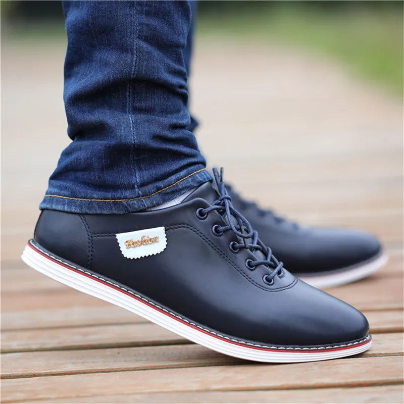 Men Shoes Business Casual Shoes for Male PU Leather Shoes 2019 Sneakers Men Fashion Loafers Walking Footwear Zapatos De Hombre
