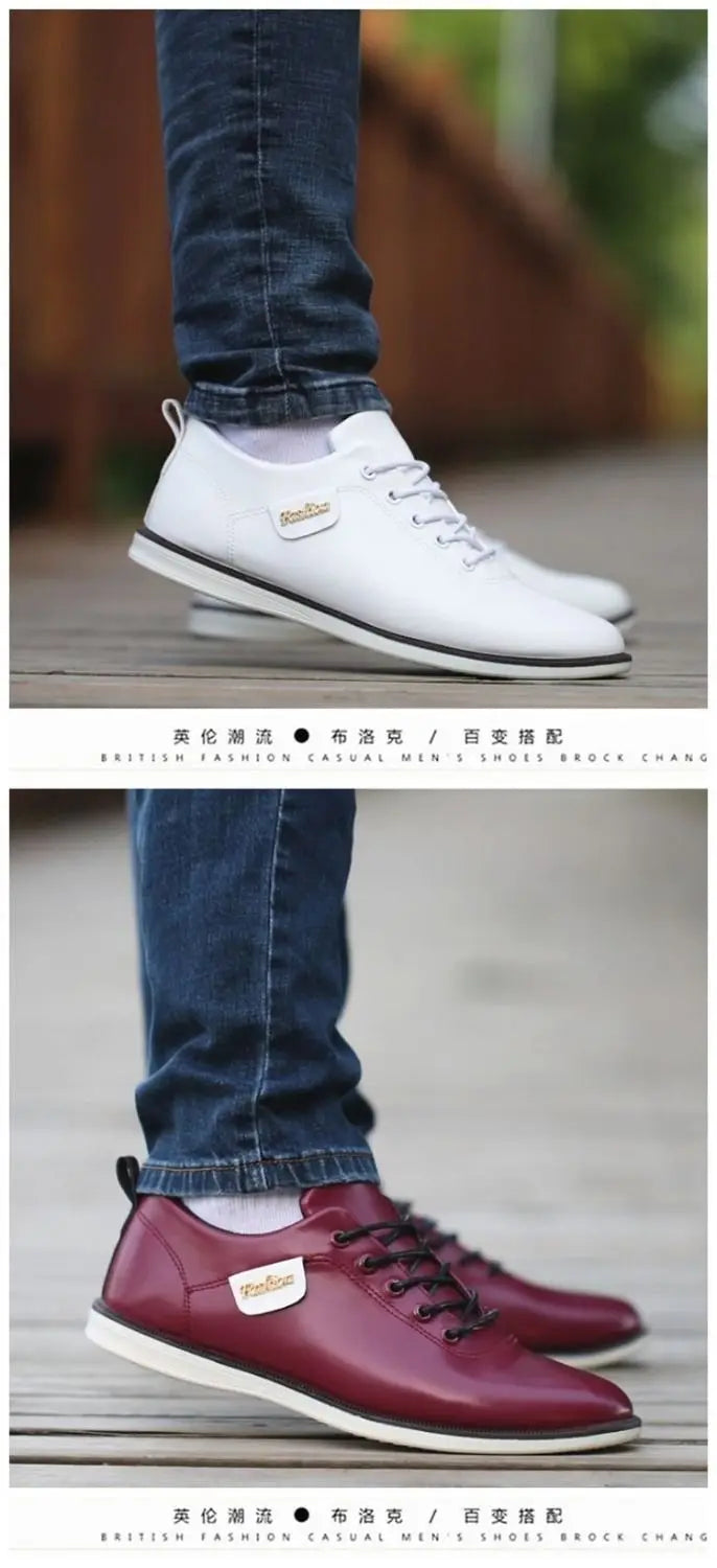 Men Shoes Business Casual Shoes for Male PU Leather Shoes 2019 Sneakers Men Fashion Loafers Walking Footwear Zapatos De Hombre