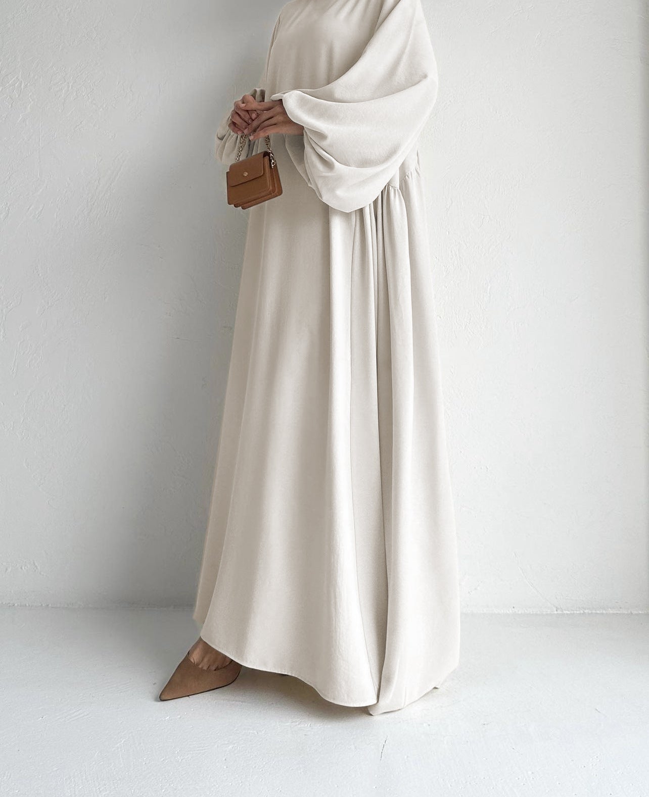 New Women Muslim Dresses Fashion Simple Solid Abaya Ramadan Caftan Elegant Female Casual Plain Maxi Dress Modest Dress for Women