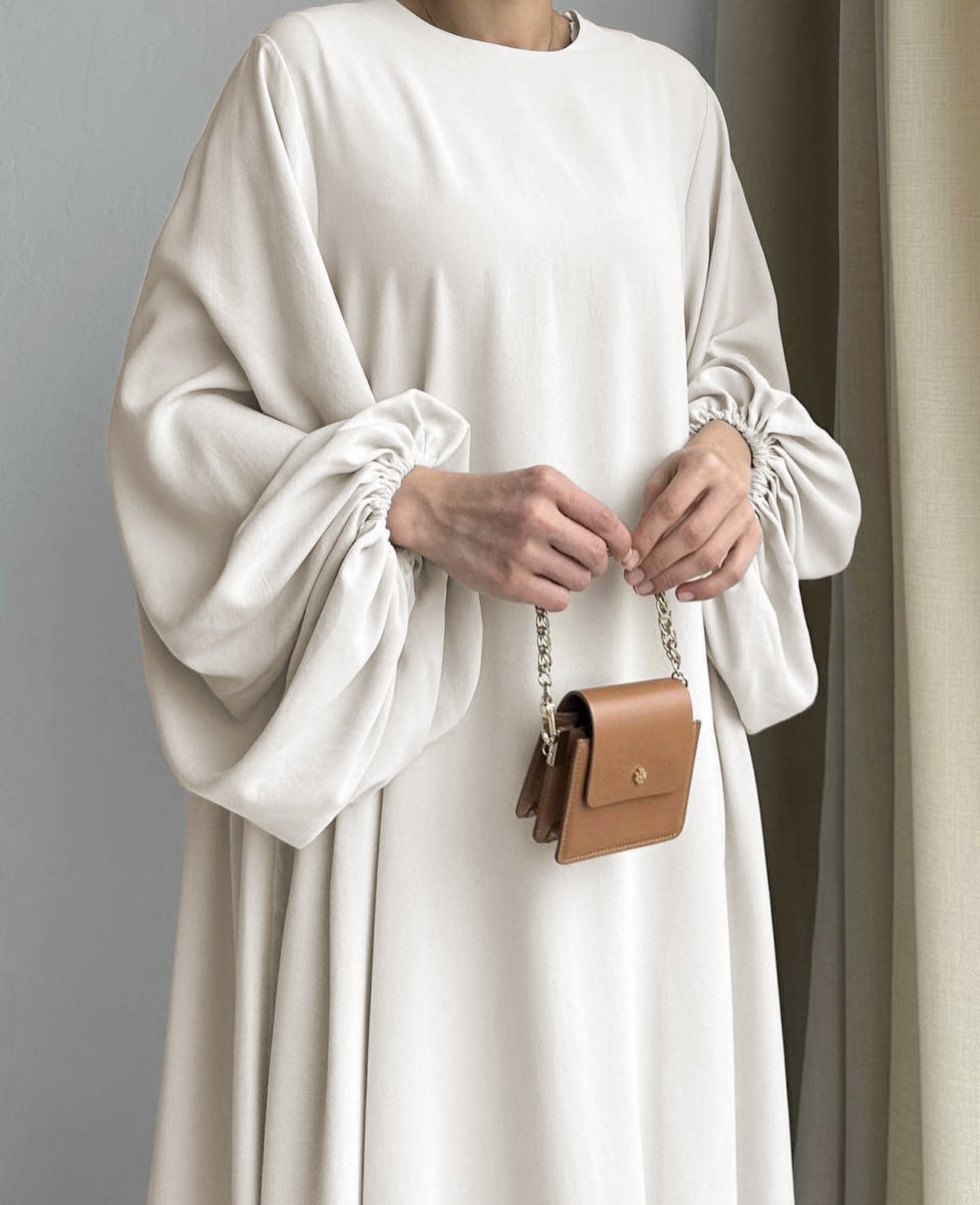 New Women Muslim Dresses Fashion Simple Solid Abaya Ramadan Caftan Elegant Female Casual Plain Maxi Dress Modest Dress for Women