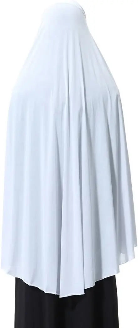 Women's Elegant Khimar Modest Muslim Islamic Ramadan Soft Lightweight Jersey Hijab Long Scarf Amira Prayer Abaya Jilbab