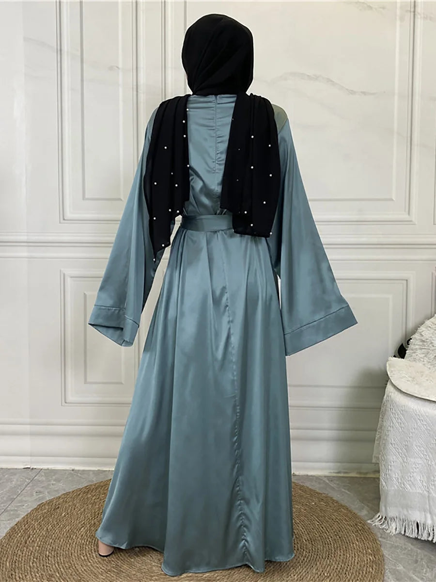 عباية محتشمة رمضان مسلم دي مود ماكسي روب تركيا قفطان ملابس إسلامية مسلمة للنساء حجاب فستان قفطان فساتين