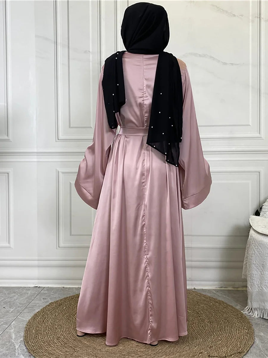 عباية محتشمة رمضان مسلم دي مود ماكسي روب تركيا قفطان ملابس إسلامية مسلمة للنساء حجاب فستان قفطان فساتين