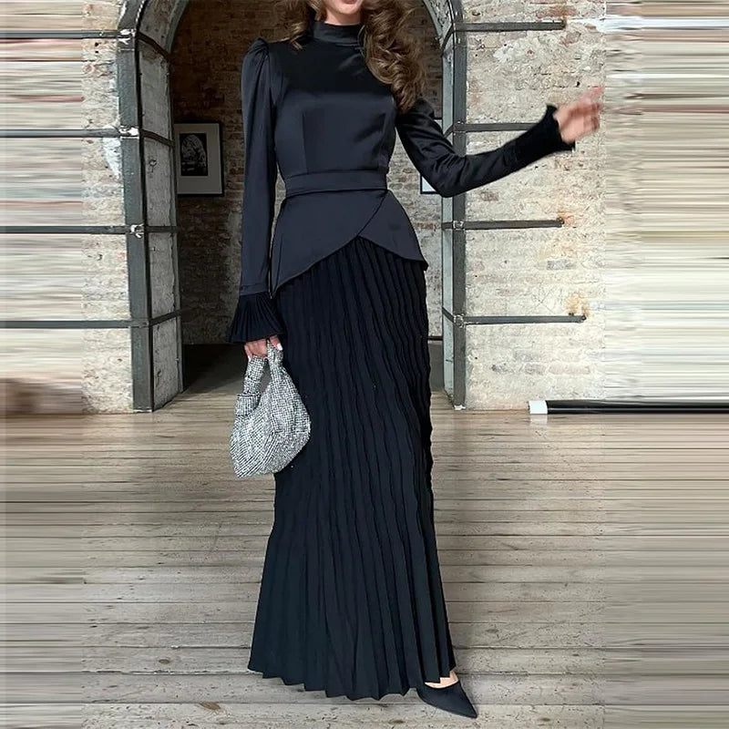 Morocco Modest Women Dress Saudi Dubai Abaya Kaftan Islam Vestidos Arabic Long Robe Eid Muslim Abayas Party Dresses Jalabiya