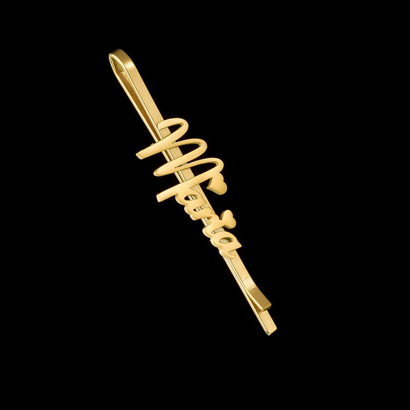 Nextvance Customized Name Hair Clips Trendy Personalized Hairpins Stainless Steel For Girl Women Head Jewelry Accessories Gifts
