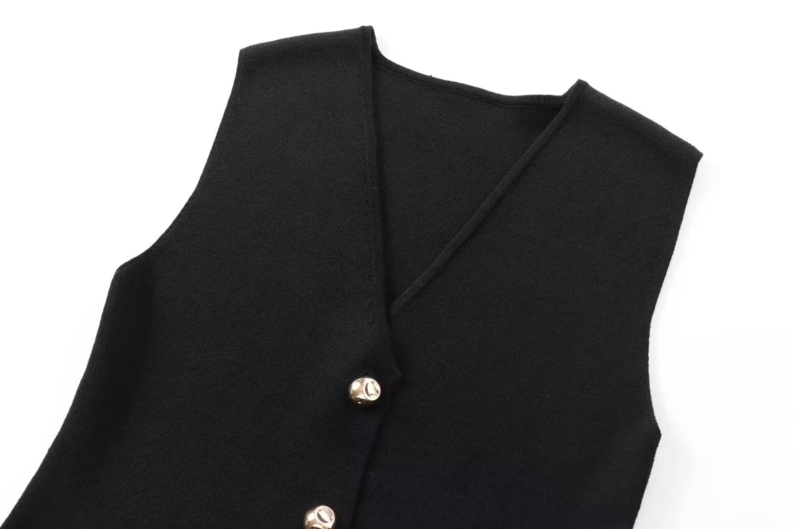 MUJER Woman Knit Vest Top Cropped Sleeveless Vests for Women 2025 Button Summer Vest Top Women Waistcoat Knitted Short Tops
