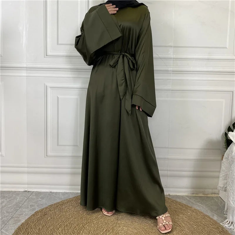 عباية محتشمة رمضان مسلم دي مود ماكسي روب تركيا قفطان ملابس إسلامية مسلمة للنساء حجاب فستان قفطان فساتين