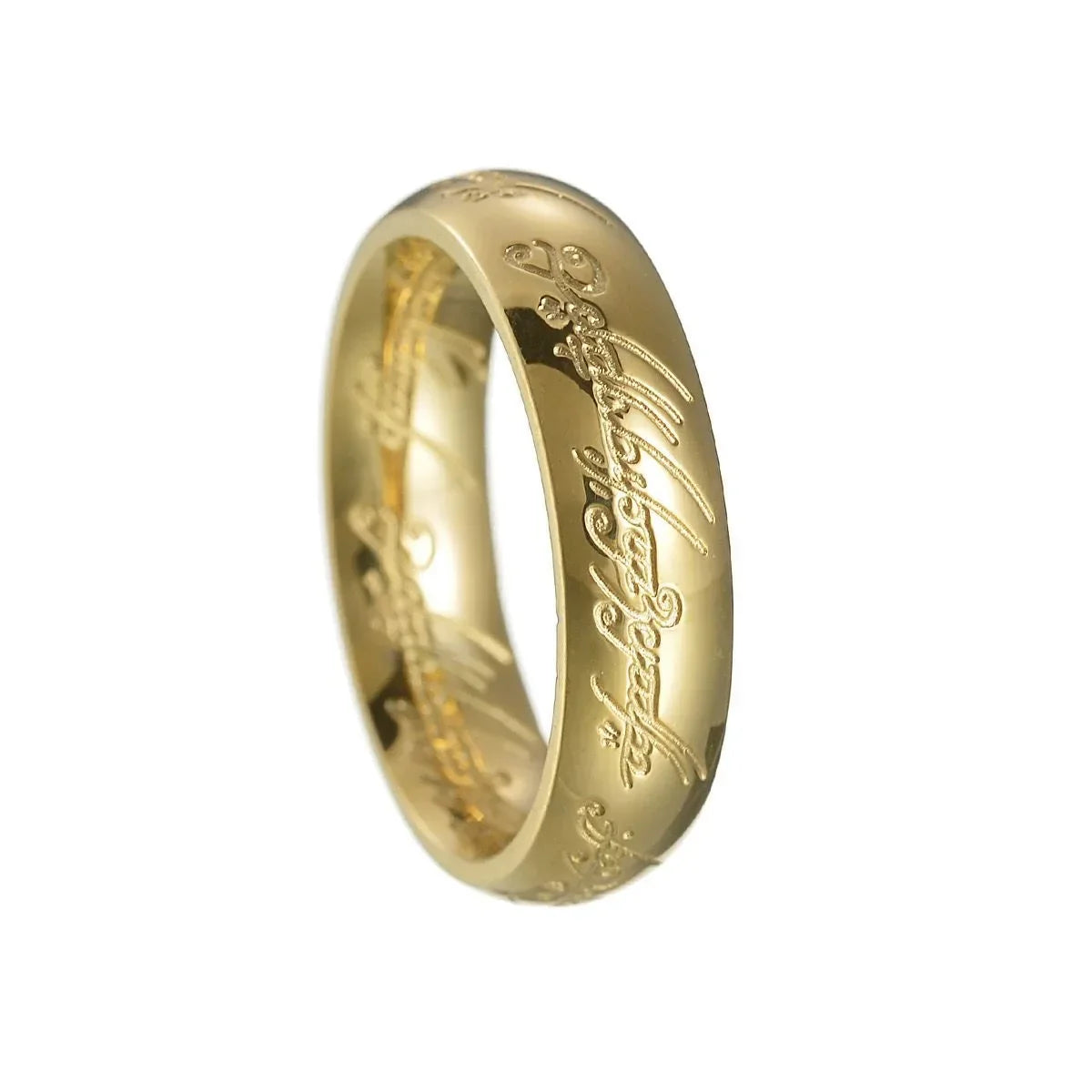 European and American Popular Stainless Steel Lord of The Rings Men's and Women's Non Fading Titanium Steel Trendy Jewelry