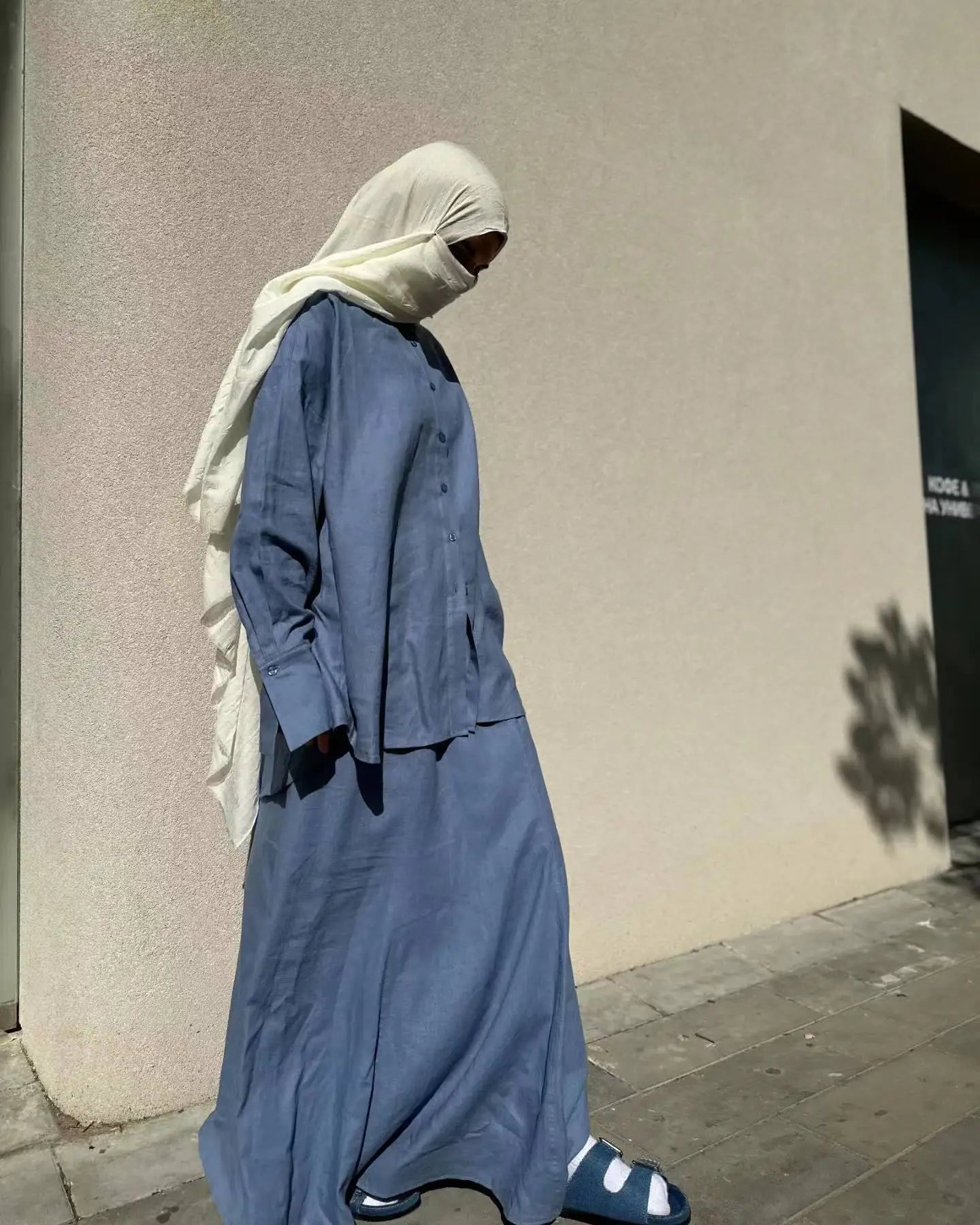 Muslim Women 2 Piece Sets Shirts Skirt Outfits Single Breasted Morocco Dubai Islam Blouse Long Skirts Suit Saudi Modest Ensemble
