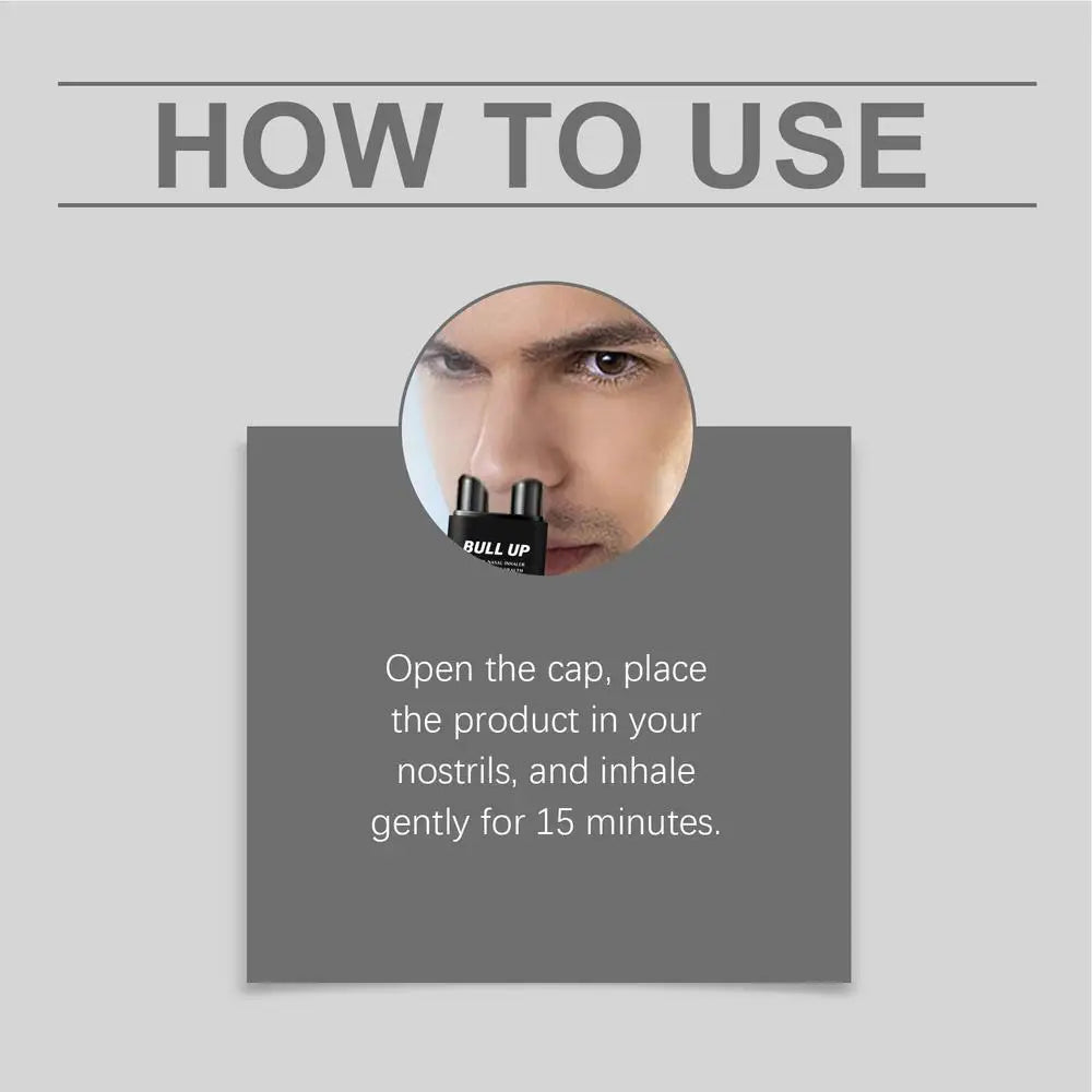 Portable Nasal Inhaler Two Hole Nasal Inhaler Stick Refreshing Fragrance Nasal Inhaler Stick for Home School Business Trip