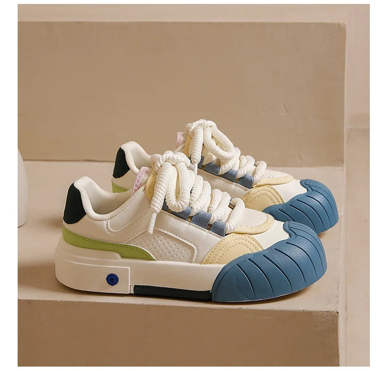 Women's Shoes Versatile Biscuit Shoes Trend Women's Sneaker Comfortable Breathable Non-slip Wear-resistant Casual Sports Shoes
