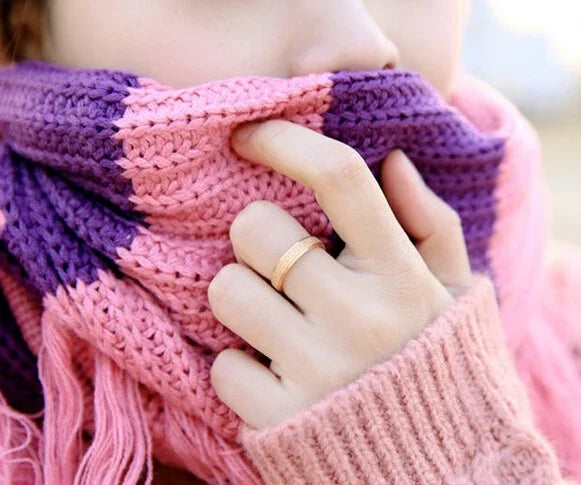 Trendy Rings Stanless Steel Luxury Fashion Titanium Rose Gold Color Frosted Ring Exquisite Women Men Jewelry Wedding Gift Hot