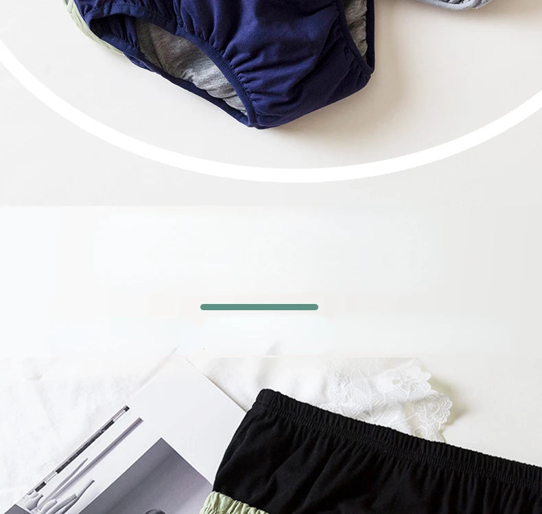 Man Woman Functional Underwear for Adults Graphene Antibacterial Leakage Proof Cotton Super Absorbent Pants Middle-Aged Elderly