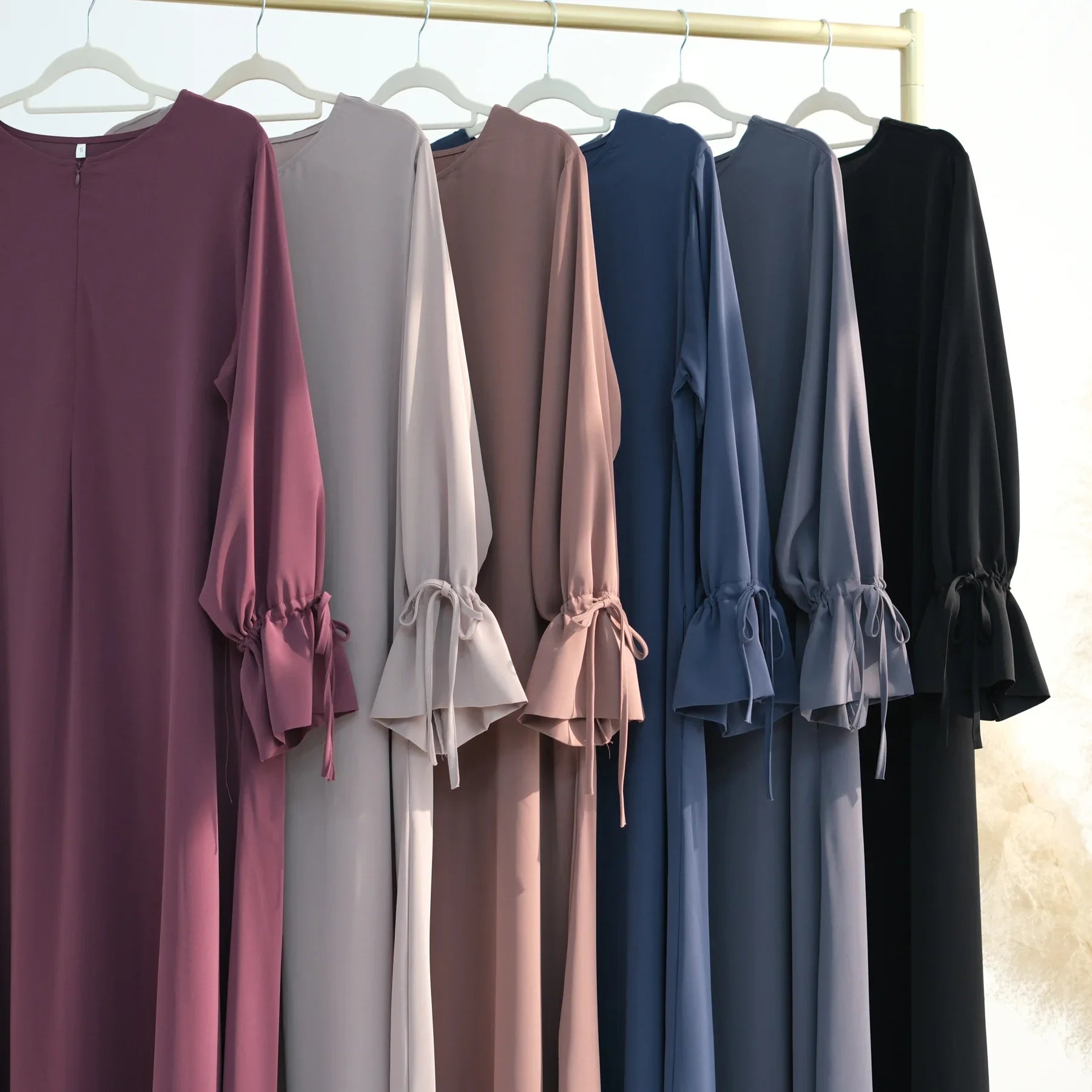 2025 Ramadan Arabic Muslim Woman Modest Dress Elegant Dubai Plain Abaya Islamic Church Clothing Fashion Loose Turkey Solid Robe