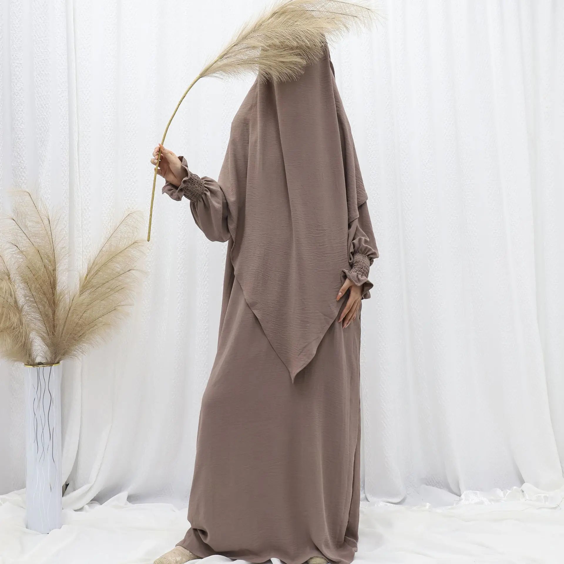 Ramadan Modest Muslim Women Dresses Headscarf Abaya Morocco Kaftan Dubai Turkey Abayas Islam Vestidos Arab Long Robe Jalabiya