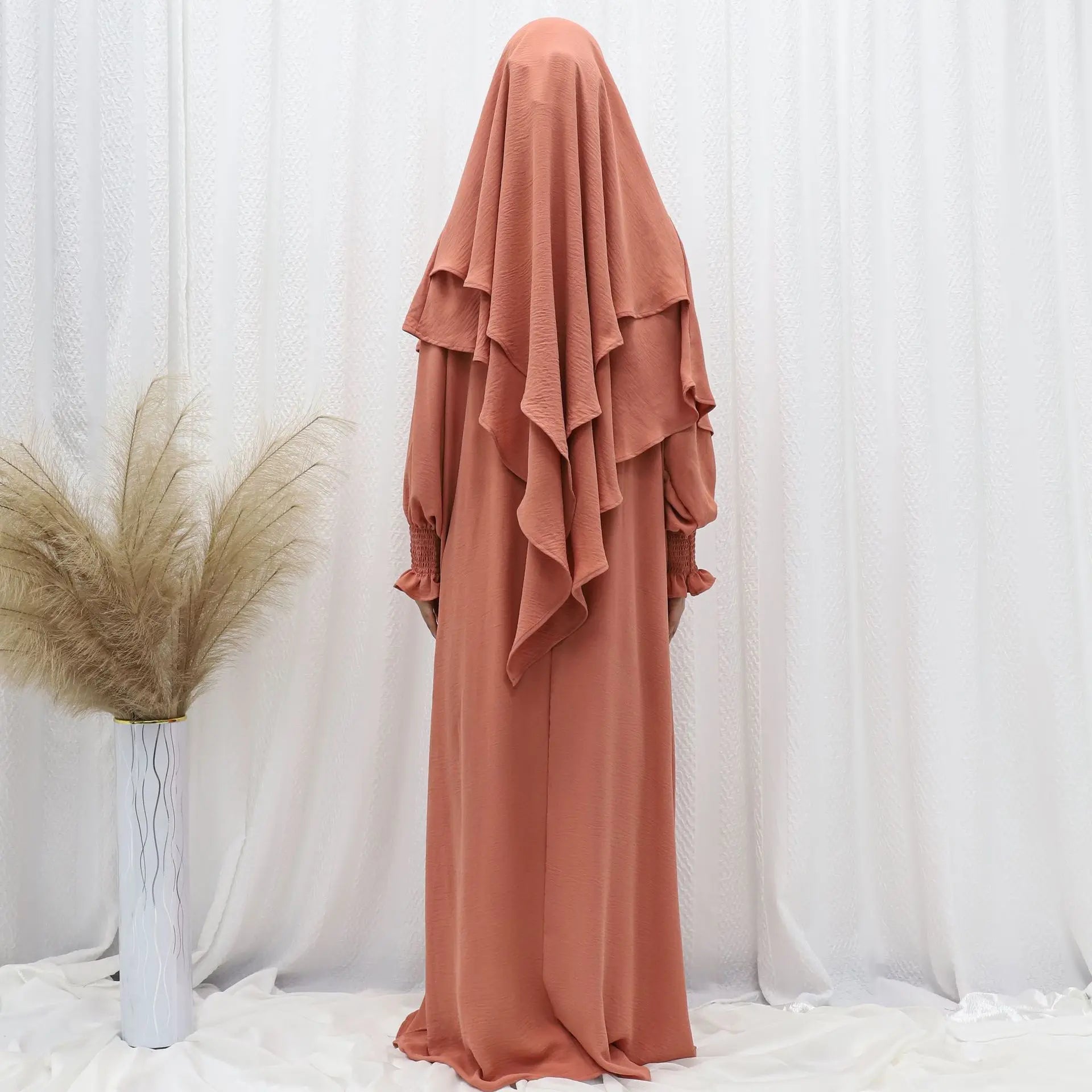 Ramadan Modest Muslim Women Dresses Headscarf Abaya Morocco Kaftan Dubai Turkey Abayas Islam Vestidos Arab Long Robe Jalabiya