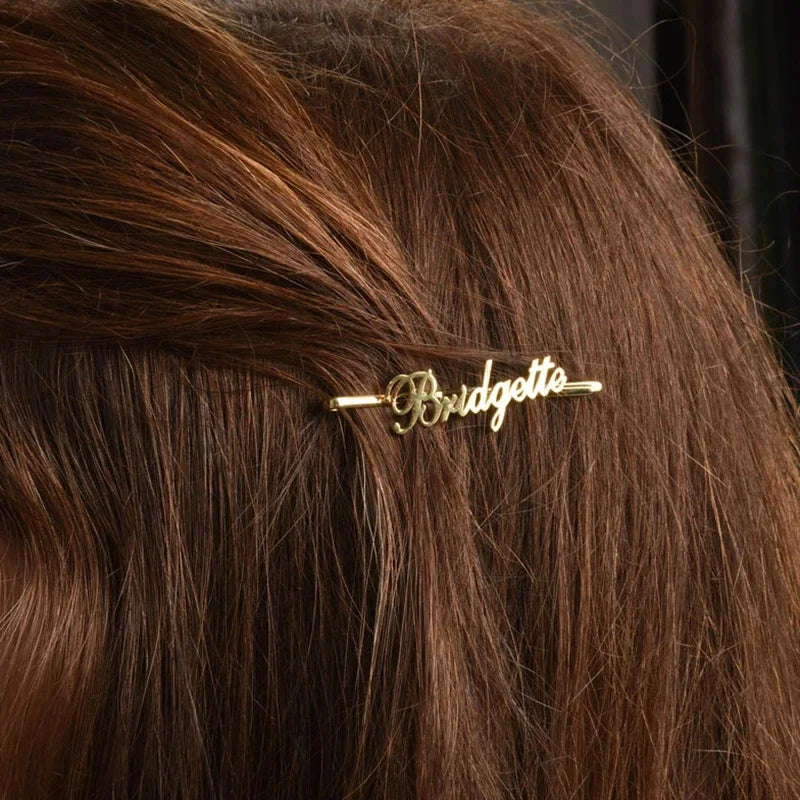 Nextvance Customized Name Hair Clips Trendy Personalized Hairpins Stainless Steel For Girl Women Head Jewelry Accessories Gifts