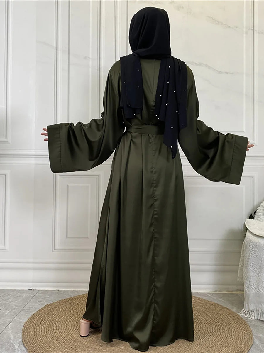 عباية محتشمة رمضان مسلم دي مود ماكسي روب تركيا قفطان ملابس إسلامية مسلمة للنساء حجاب فستان قفطان فساتين