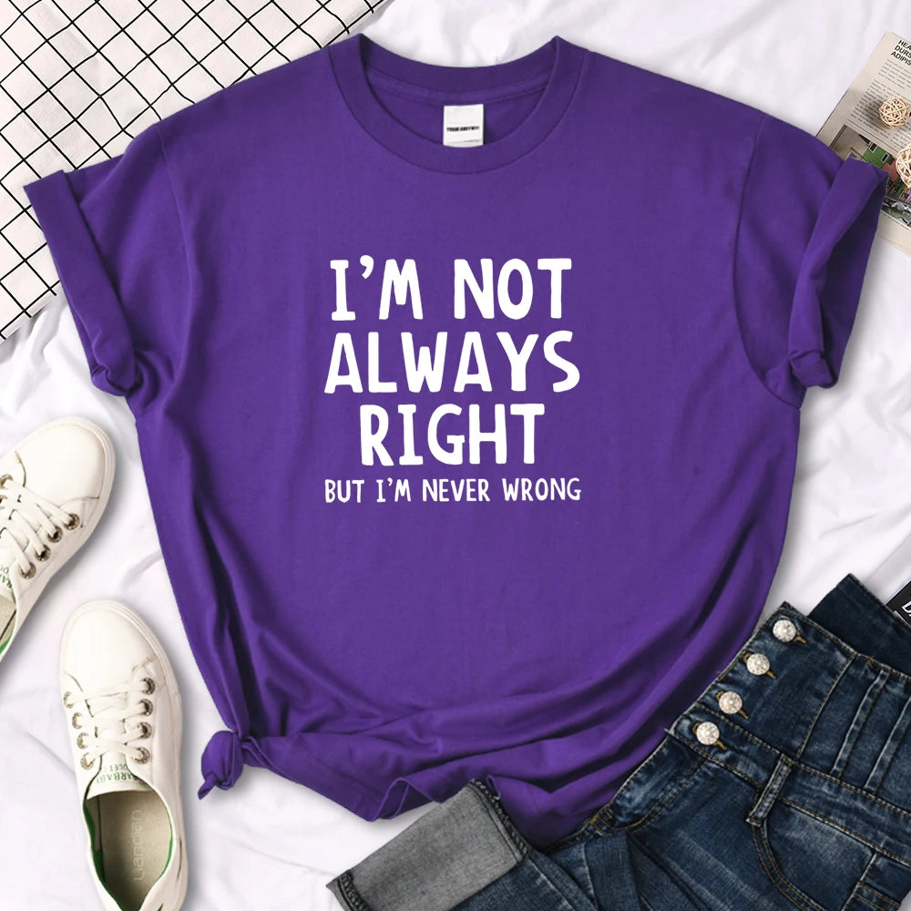Women's T-Shirt Cool Interesting Letters Printed Tees Female Summer Oversized Tshirt Woman Round Neck Casual Tshirt Tops