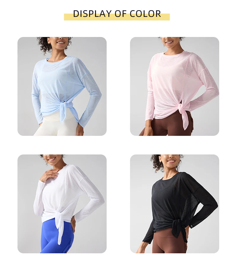 Women's Fitness Sports T-shirt Summer Loose Short Sleeve Quick Drying Gym Running Top Female Leisure Clothing