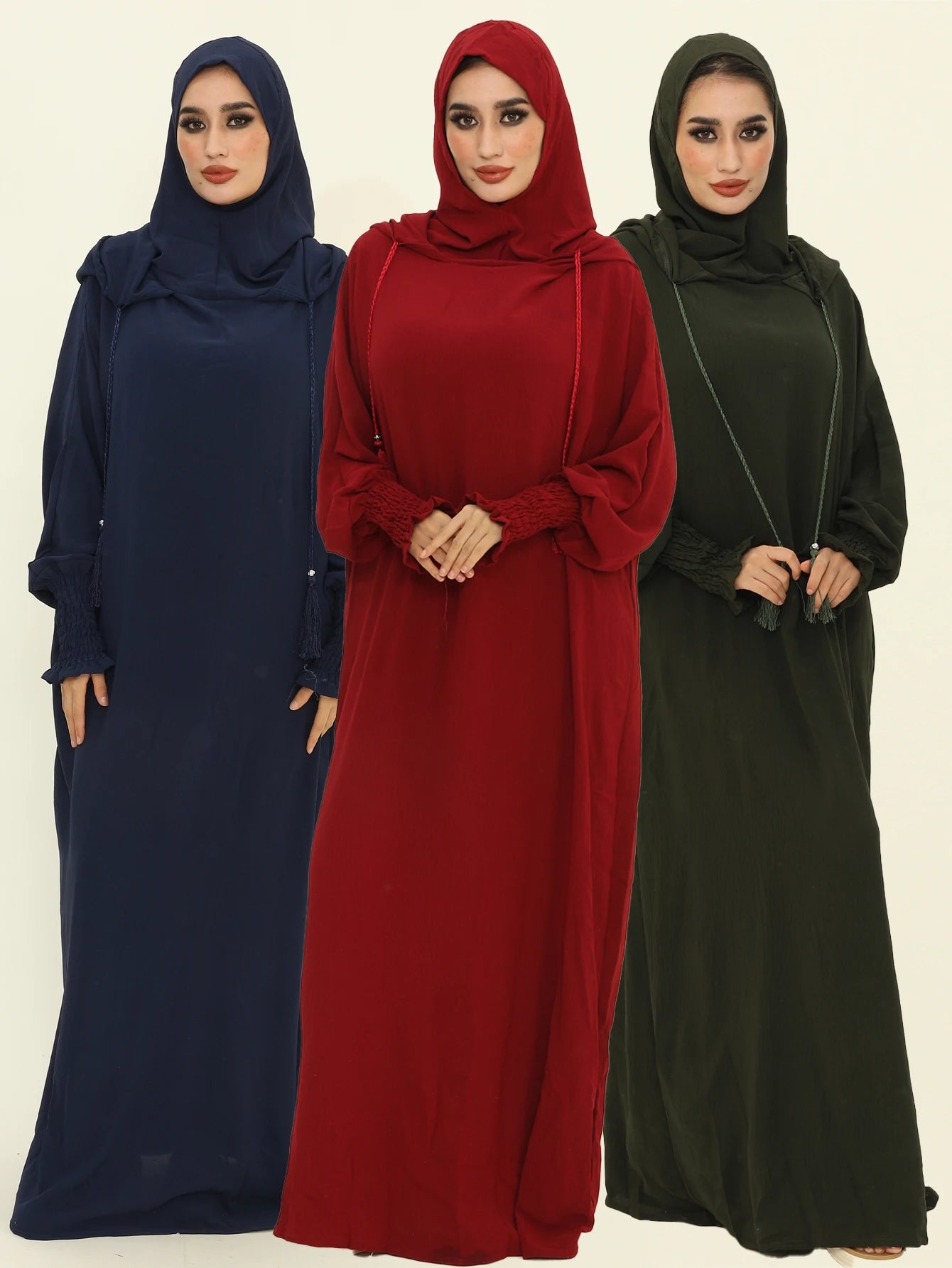 Modest Islamic Dresses And Abayas for Women Dubai & Moroccan Styles with Hijab Muslim Prayer Clothes Umrah Essentials