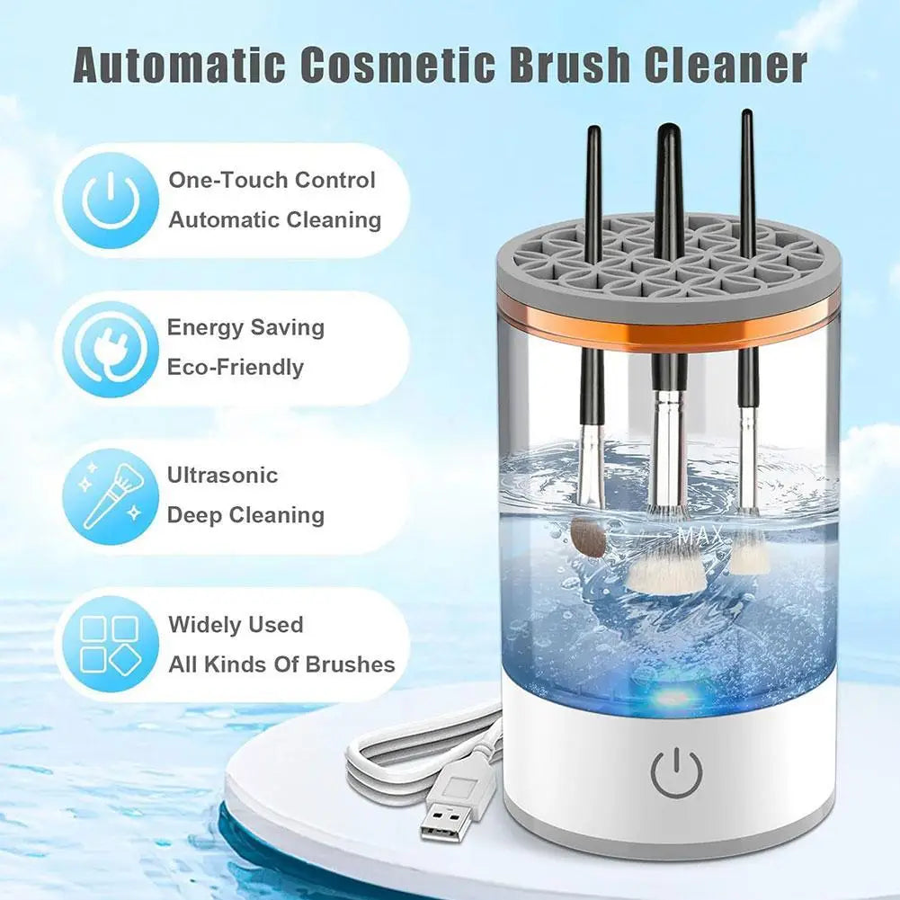 Makeup Brush Cleaner Automatic Spinner