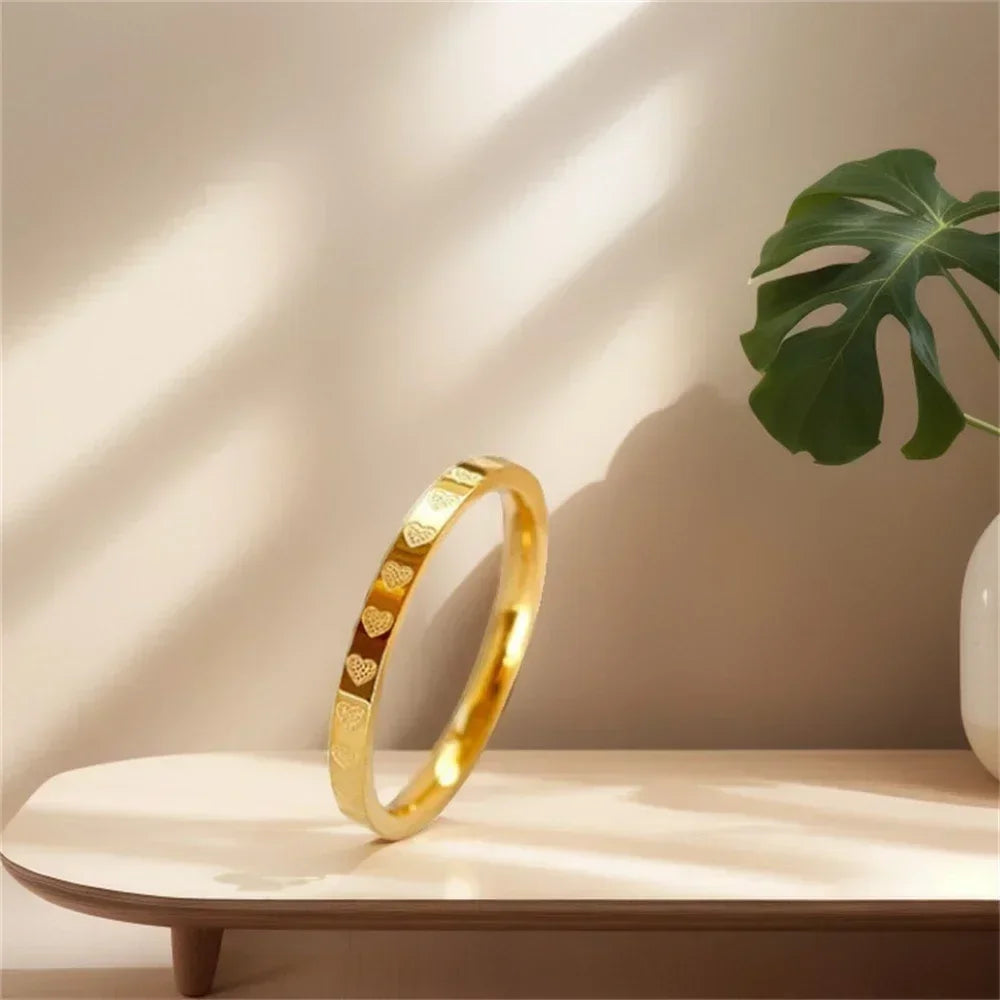 Classic Stainless Steel Two Tone X Shape Cross Ring for Women Wedding Trendy Jewelry Dazzling Zircon Wedding Rings Modern Rings