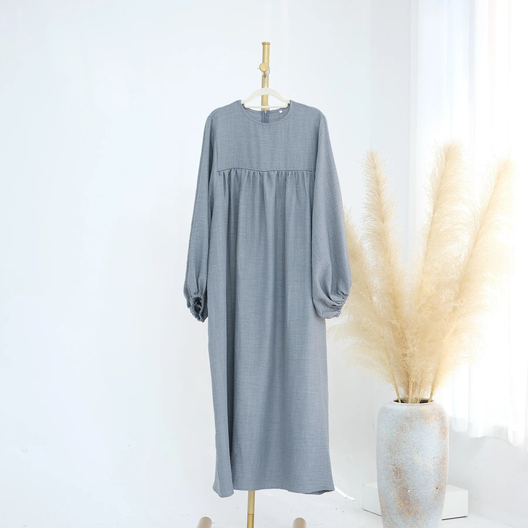 Modest Nursing Clothes for Muslim Women 2025 Elegant Arabic Muslim Dress Eid Dubai Plain Nursing Abaya Fashion Turkey Solid Robe