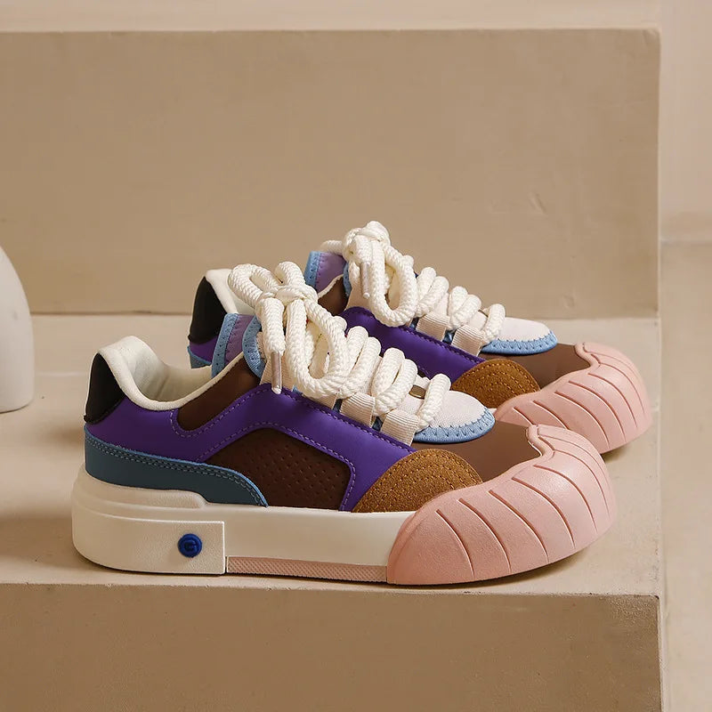 Women's Shoes Versatile Biscuit Shoes Trend Women's Sneaker Comfortable Breathable Non-slip Wear-resistant Casual Sports Shoes