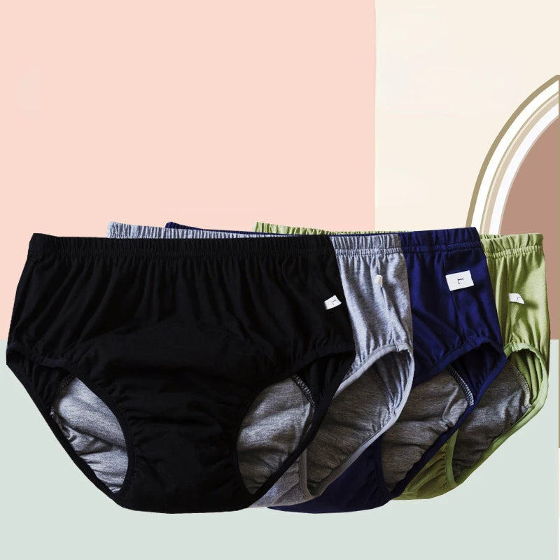 Man Woman Functional Underwear for Adults Graphene Antibacterial Leakage Proof Cotton Super Absorbent Pants Middle-Aged Elderly