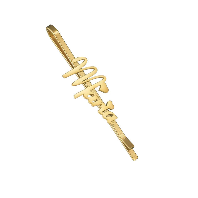Nextvance Customized Name Hair Clips Trendy Personalized Hairpins Stainless Steel For Girl Women Head Jewelry Accessories Gifts