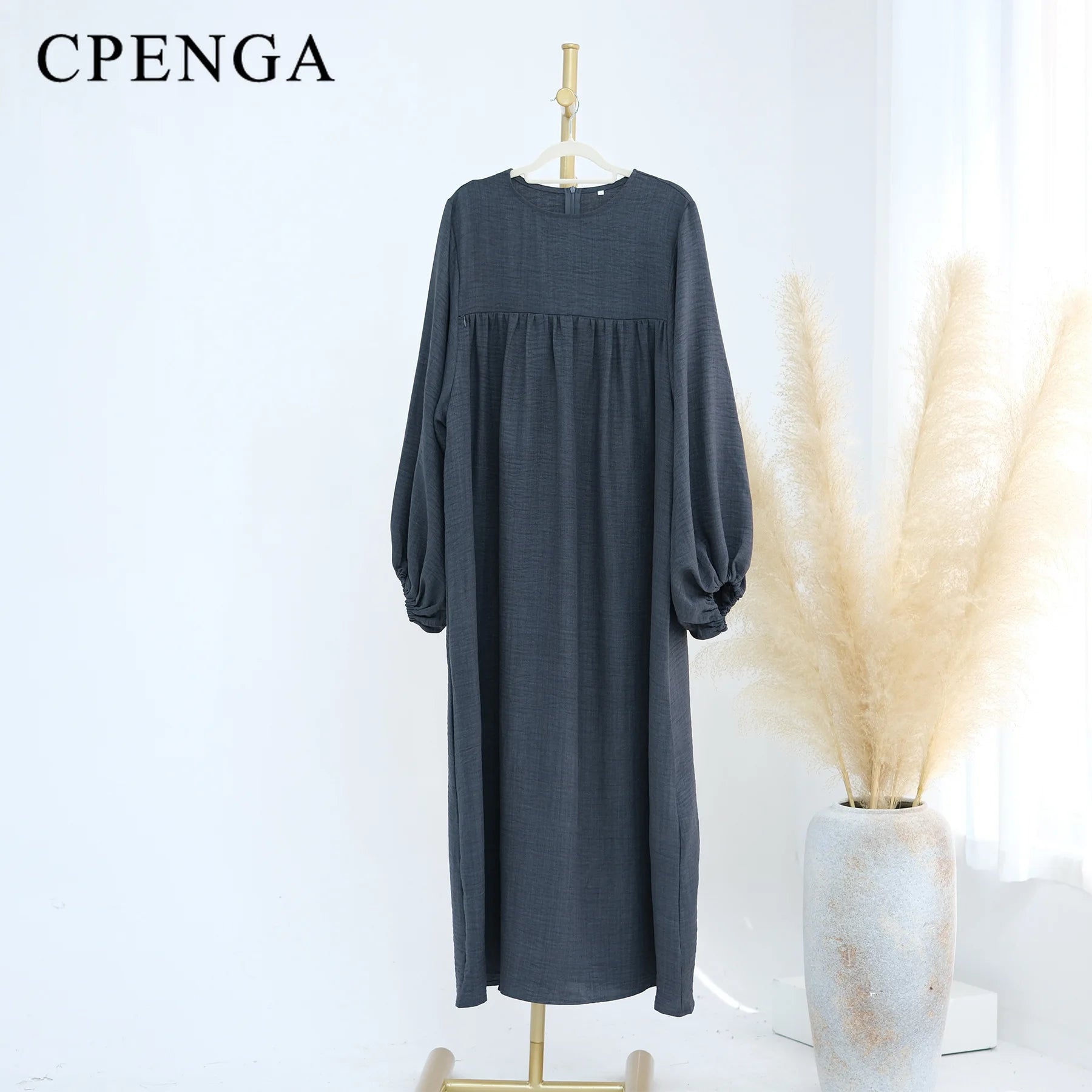 Modest Nursing Clothes for Muslim Women 2025 Elegant Arabic Muslim Dress Eid Dubai Plain Nursing Abaya Fashion Turkey Solid Robe