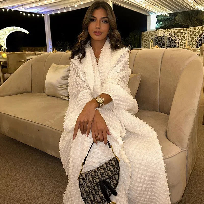 Eid Ramadan Muslim Women Dress Open Abaya Vestidos Abayas Morocco Kaftan Dubai Saudi Arab Cardigan Robe Jalabiya Modest Dresses