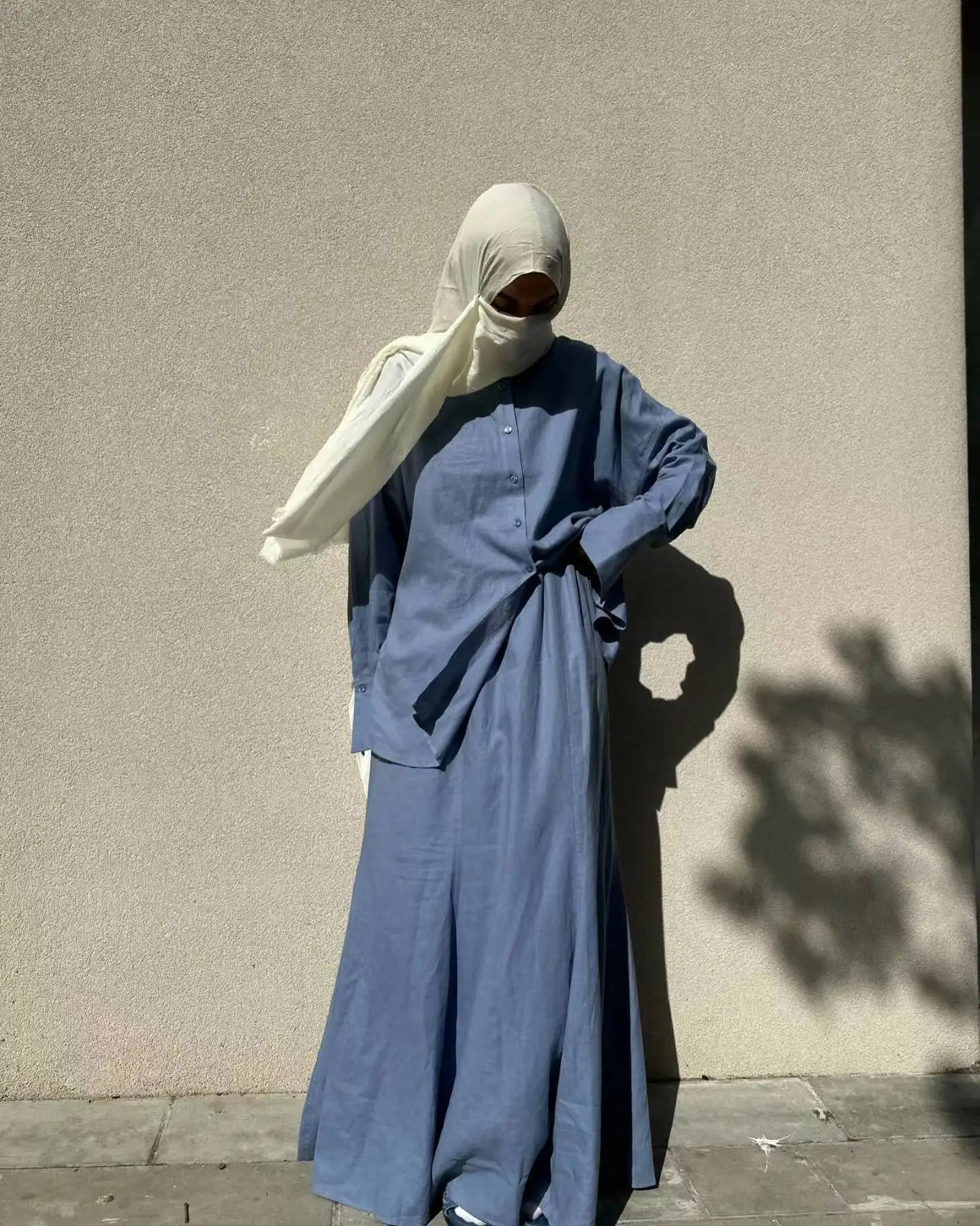 Muslim Women 2 Piece Sets Shirts Skirt Outfits Single Breasted Morocco Dubai Islam Blouse Long Skirts Suit Saudi Modest Ensemble