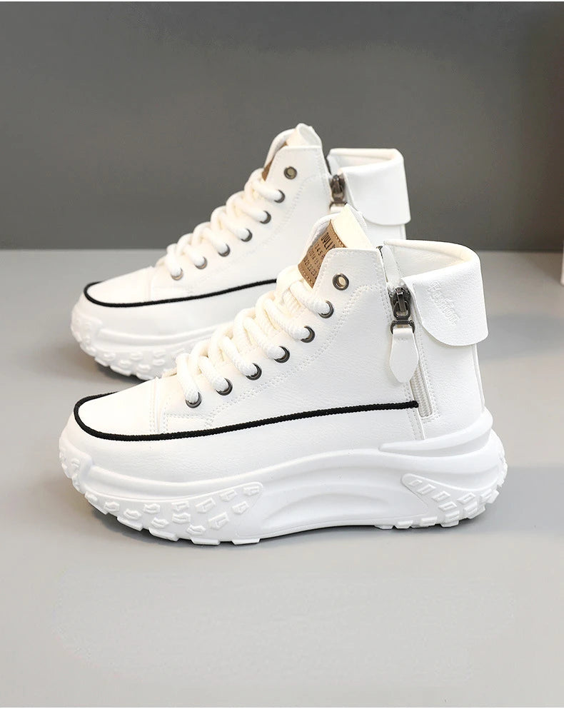2025 New Women Sneakers Luxury Fashion High Top Women Boots Platform Casual Shoes Outdoor Running Shoes for Women Tenis De Mujer