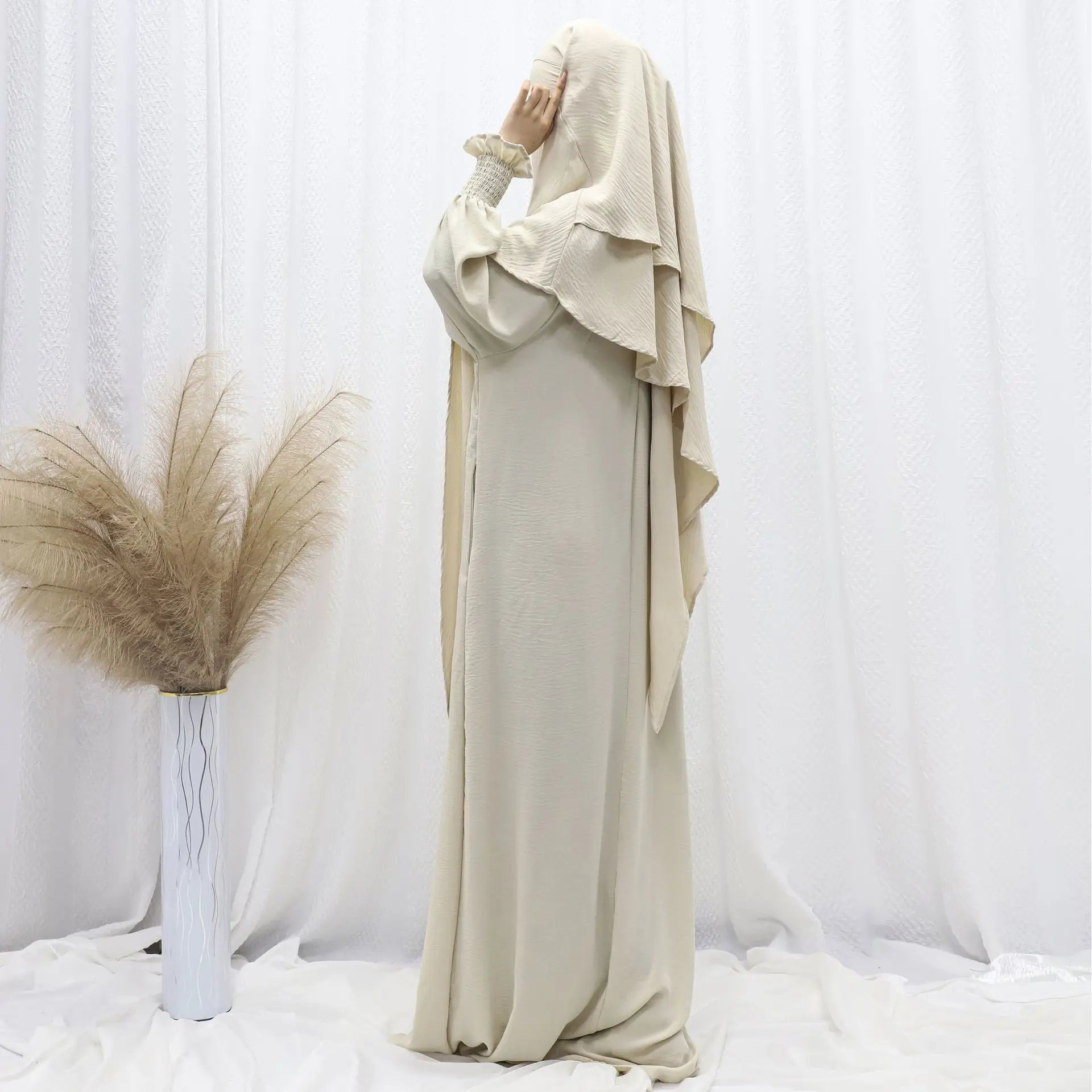 Ramadan Modest Muslim Women Dresses Headscarf Abaya Morocco Kaftan Dubai Turkey Abayas Islam Vestidos Arab Long Robe Jalabiya