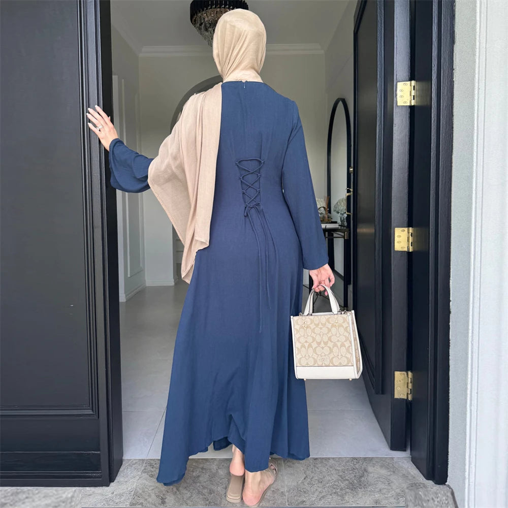 عباية رمضان متواضعة دبي فستان قفطان إسلامي إسلامي ملابس صلاة للنساء فيستدوس بارا موخير رداء قفطان ماروكين فام