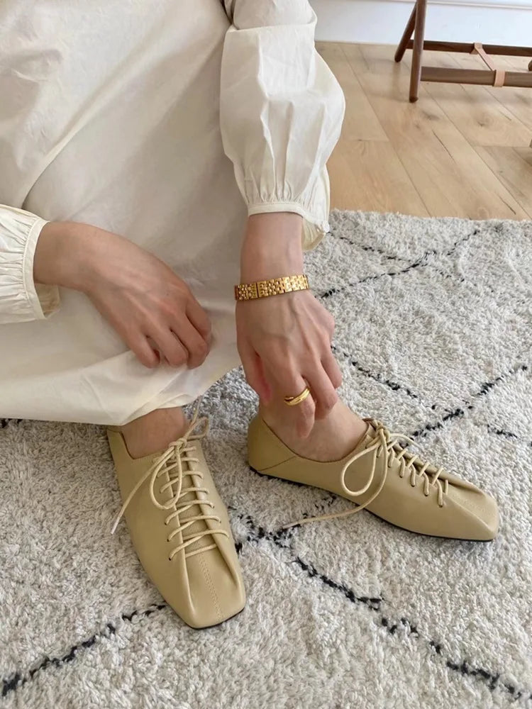 Women's Sneakers Summer 2023 Shoes Woman-shoes New Casual Roses PU Lace-Up Low Rubber Basic Cross-tied Leisure Spring Square