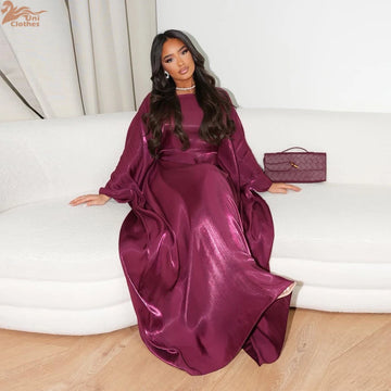 Ramadan Islam Muslim Women Modest Dress Luxury Dubai Abaya Arab Party Clothing Vacation Travel Outfit Fashion Turkey Kaftan 2025