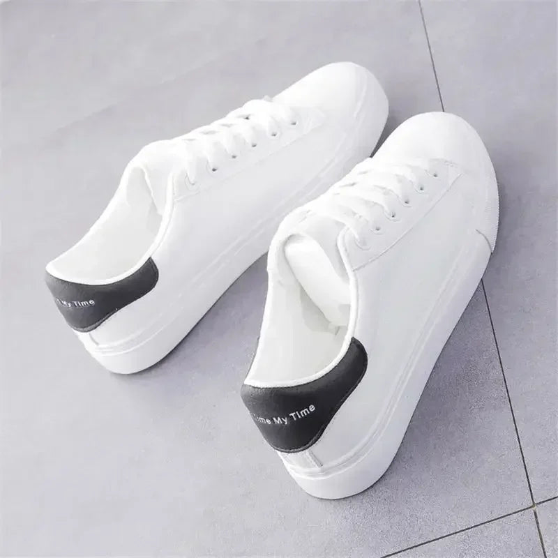 Women's Vulcanize Shoes White Shoe Women Running Spring Autumn Fashion Breathable Lace-Up Casual Sneakers Zapatos De Mujer