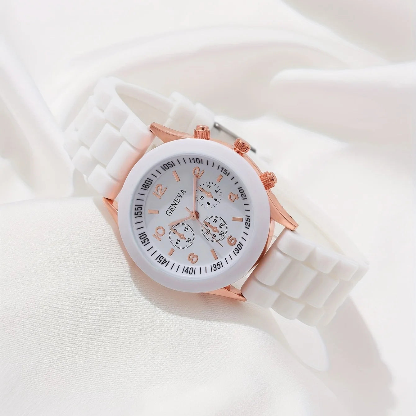 Luxury Watch Women Necklace Earrings Bracelet Set Watches Butterfly Silicone Strap Ladies Quartz Wristwatch Bracelet No Box