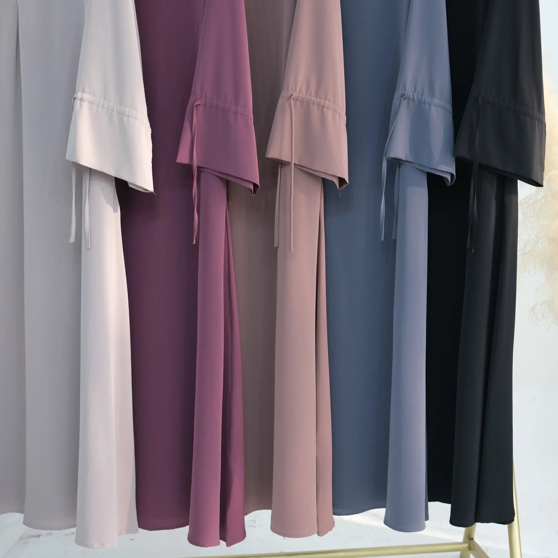 2025 Ramadan Arabic Muslim Woman Modest Dress Elegant Dubai Plain Abaya Islamic Church Clothing Fashion Loose Turkey Solid Robe