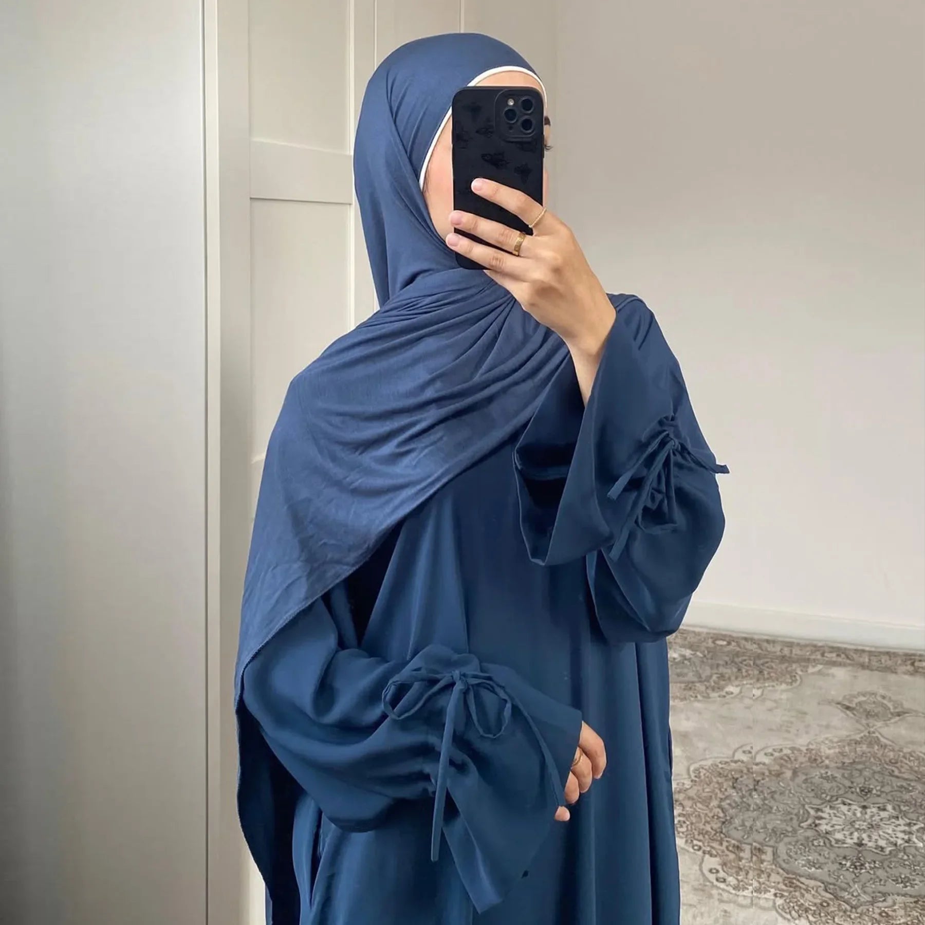 2025 Ramadan Arabic Muslim Woman Modest Dress Elegant Dubai Plain Abaya Islamic Church Clothing Fashion Loose Turkey Solid Robe