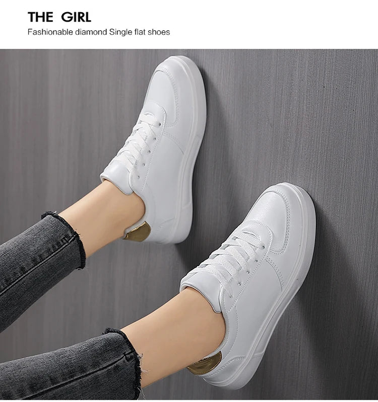 Women's shoes 2025 new trend Joker breathable small white shoes ladies shoes sports casual shoes low-cut shoes 35-42