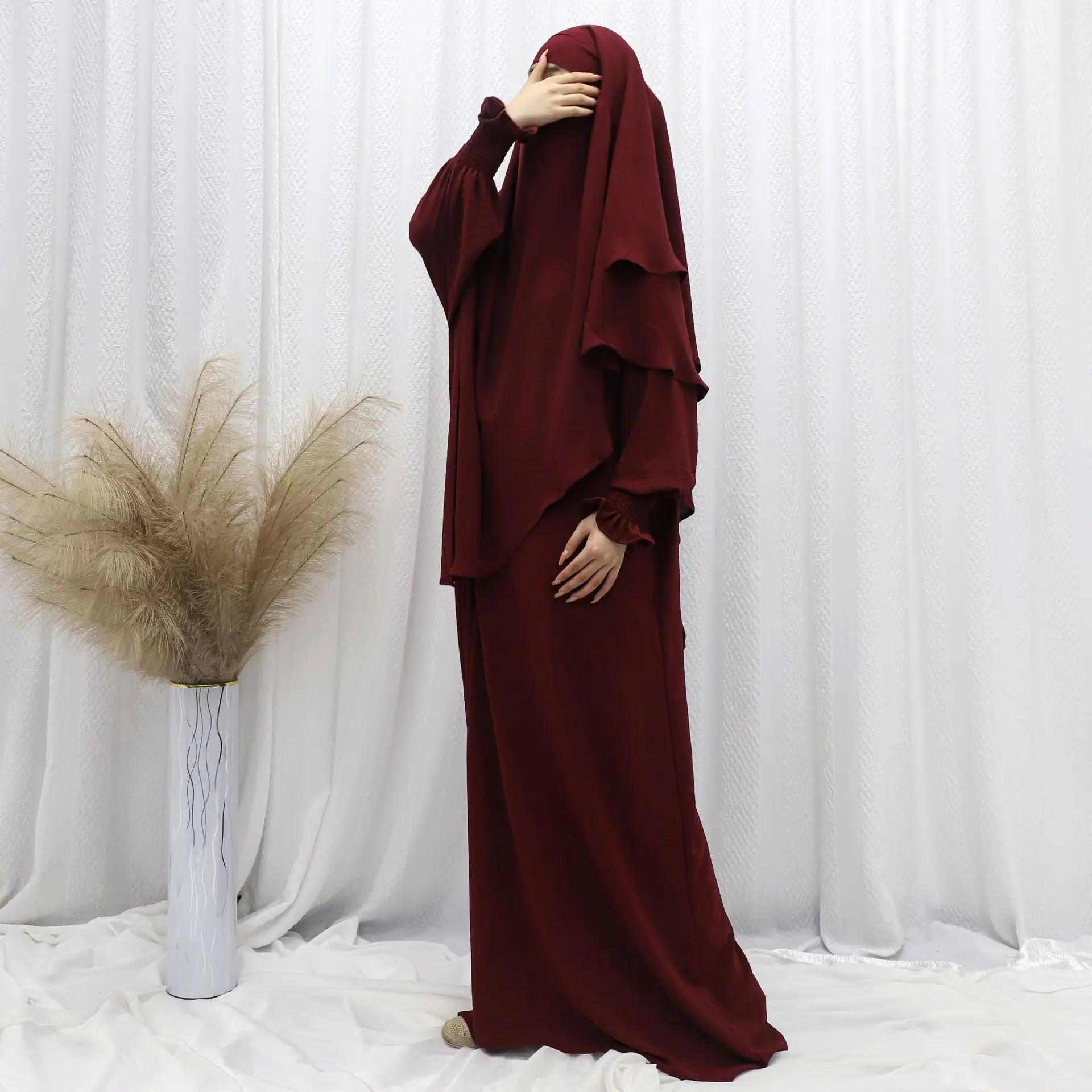 Ramadan Modest Muslim Women Dresses Headscarf Abaya Morocco Kaftan Dubai Turkey Abayas Islam Vestidos Arab Long Robe Jalabiya