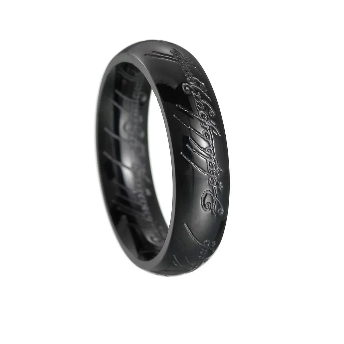 European and American Popular Stainless Steel Lord of The Rings Men's and Women's Non Fading Titanium Steel Trendy Jewelry