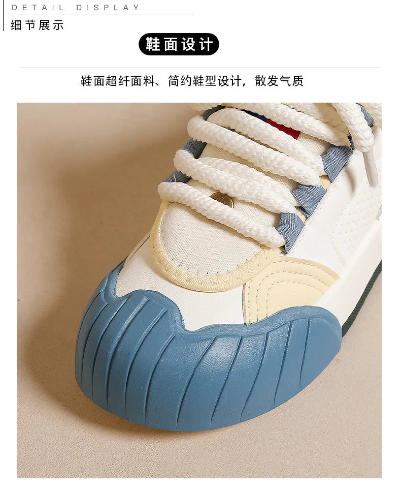 Women's Shoes Versatile Biscuit Shoes Trend Women's Sneaker Comfortable Breathable Non-slip Wear-resistant Casual Sports Shoes