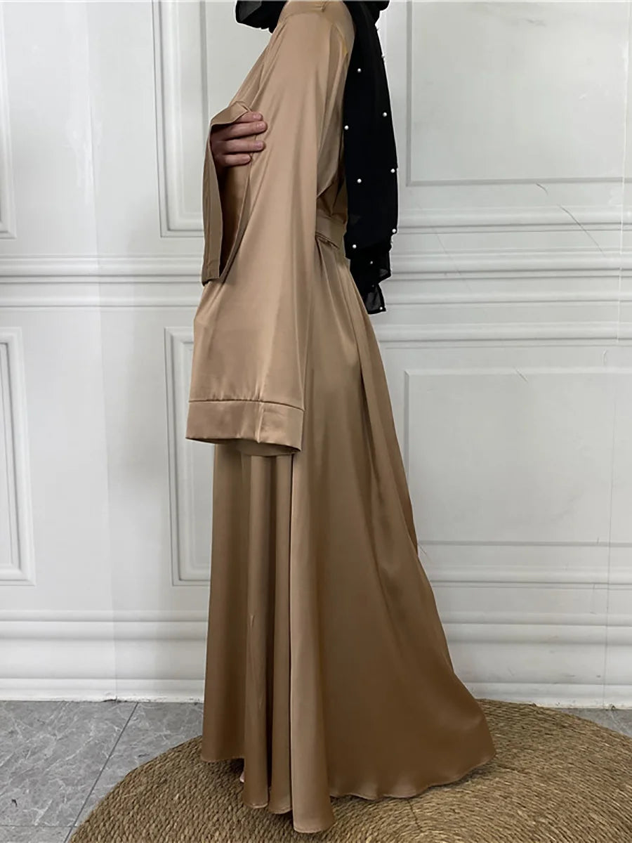 عباية محتشمة رمضان مسلم دي مود ماكسي روب تركيا قفطان ملابس إسلامية مسلمة للنساء حجاب فستان قفطان فساتين